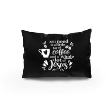 Load image into Gallery viewer, All I need throw pillow. Black color
