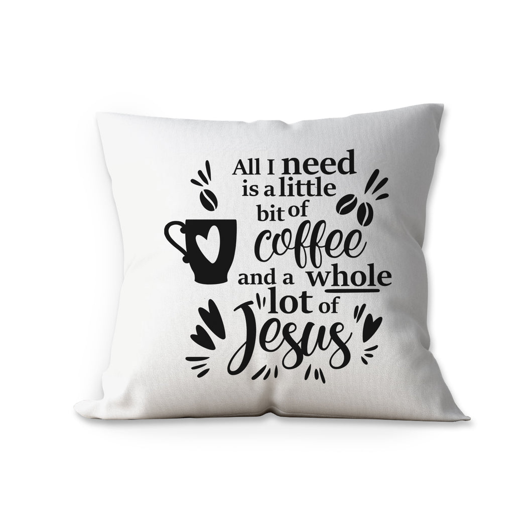 All I need throw pillow. White color