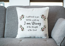 Load image into Gallery viewer, I will trust in you throw pillow
