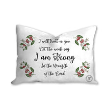 Load image into Gallery viewer, I will trust in you throw pillow
