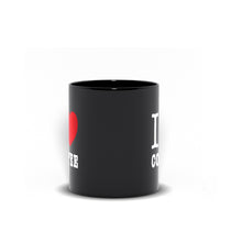 Load image into Gallery viewer, I Heart Coffee Black Mug
