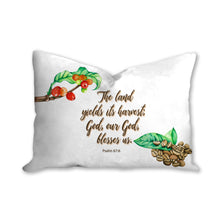 Load image into Gallery viewer, Psalm 67:6 throw pillow
