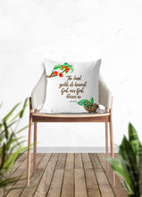 Load image into Gallery viewer, Psalm 67:6 throw pillow
